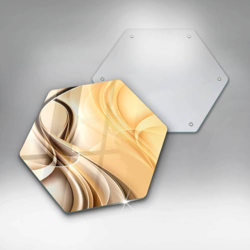 Planche à découper induction de haute qualité Wallfluent hectagonale 40cm - 6