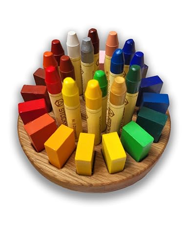 Waldorf crayon holder for Stockmar 16 blocks and 16 sticks personalized gift for kids desk organization CRAYONS NOT INCLUDED