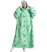 Huglanket Panda Gifts - Coperta indossabile con cappuccio, coperta oversize per gli amanti dei panda, per dormire, Panda Sonno, taglia unica