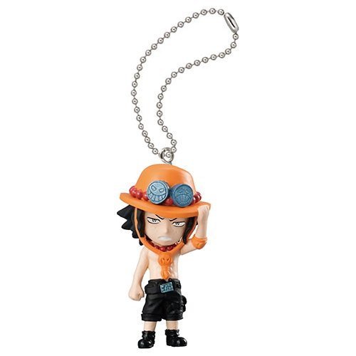 TV Animation One Piece Swing One Piece Kings 02 Mini Figure Mascot Keychain - Portgas D. Ace (Single Figure)