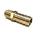 EDGE INDUSTRIAL 1/2" Hose ID to 1/4" Male NPT MNPT Straight Brass Fitting Fuel/AIR / Water/Oil / Gas/WOG