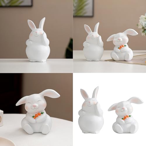 Statue de lapin pour meuble télé, solution déco salon chaleureux - 3