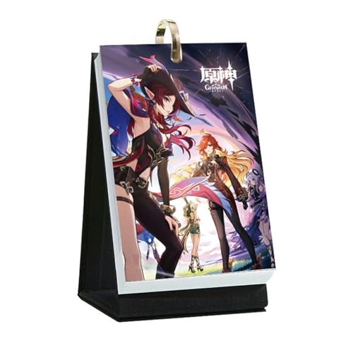 原神 カレンダー 2025年 周カレンダー 卓上カレンダー フリーナ 放浪者 マーヴィカ チャスカ 画册集 スケジュール イラスト 自宅用 オフィス用品 萌グッズ 可愛い 周辺 文房具 事務用品 置物 誕生日 新年 お正月 プレゼント