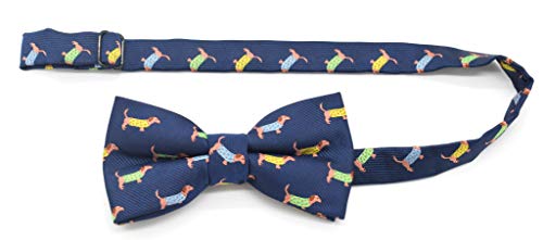 Carahere Boys Handmade Pre-Tied Bow Ties Novel Fun Pattern Bow Ties For Kids Orange Green Yellow thumb #1