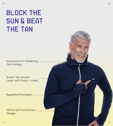 BLUE TYGA Sunscreen Jacket 2.0 Blue Navy Blue - Image 3