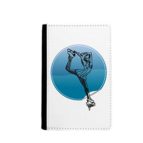 Couverture de passeport patinage rétro et étui de carte de voyage femme