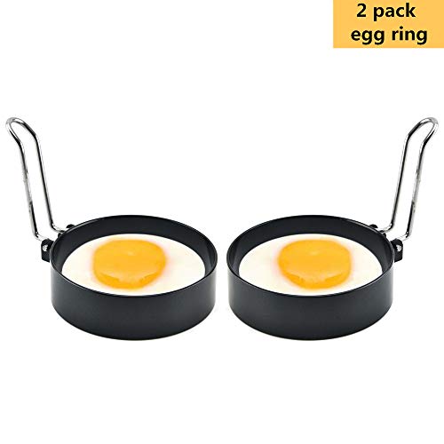 WQFXYZ Egg Ring,Stainless Steel Omelet Mold,Non Stick Egg Ring Mold,Cooking Tool for Fried