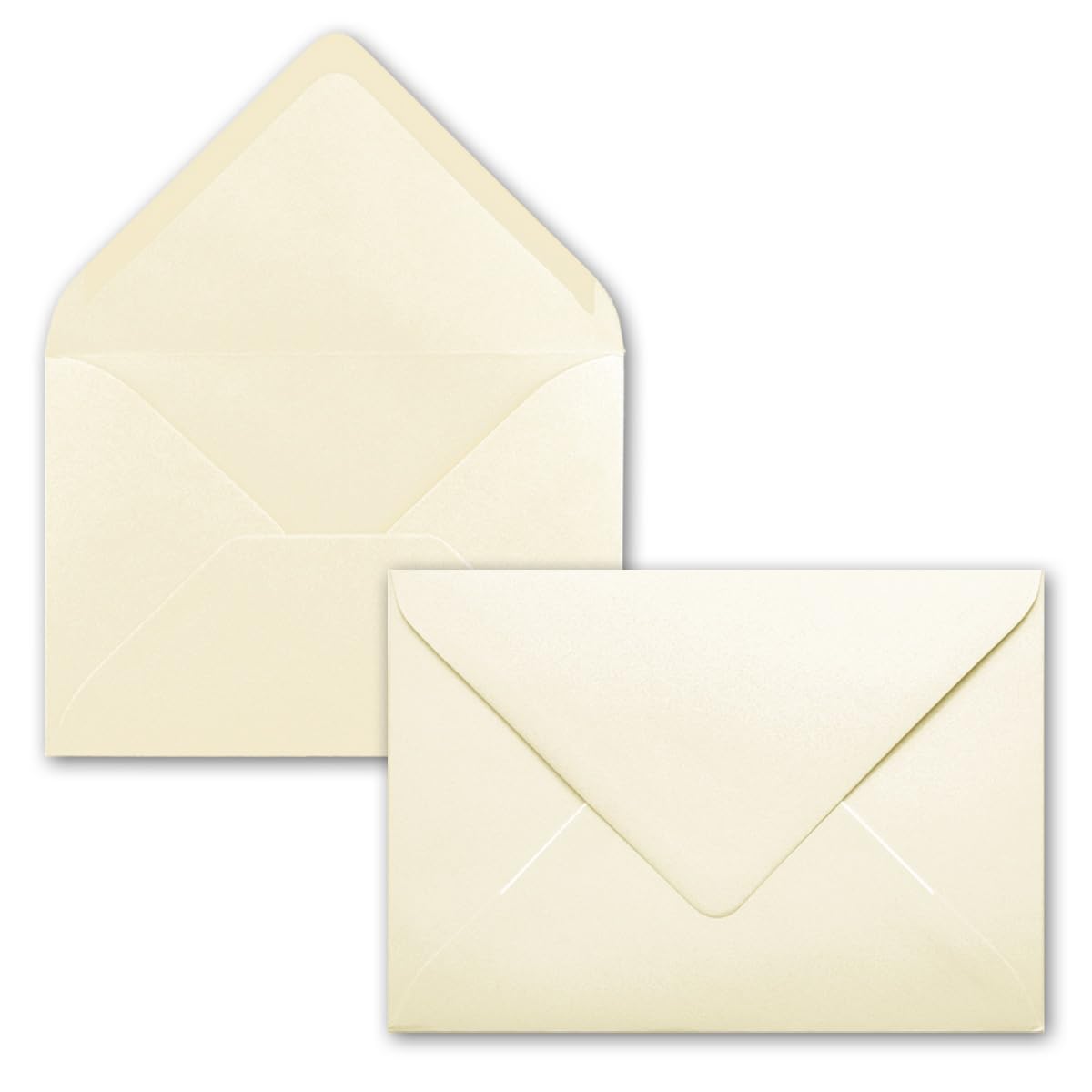 "farbenFroh by GUSTAV NEUSER "100x sobres B6-17,5 x 12,5 cm vainilla/crema cola húmeda con solapa puntiaguda 120 g/m² para bodas, tarjetas de felicitación, invitaciones