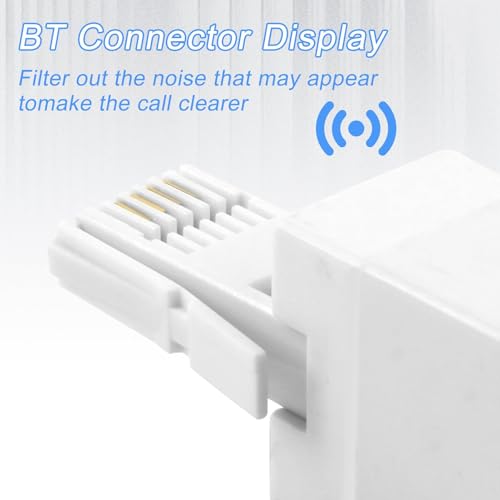BT Telephone Line Adapter RJ11 Socket Female Jack to BT Male Plug RJ11 6P4C 4 Wire Converter for UK Landline Phone Cord Home & Office Fax Modem Extender, White - Image 3