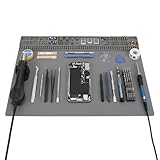 KIMISS Gummimatte, Tischunterlage, Uhrmacher-Wartung, Silikon-Pad für Slip-Watch-Reparatur, Horloger Uhrmacher-Reinigungszubehör, Grau