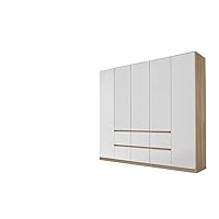 Rauch Möbel Mainz - Armadio con ante girevoli, in legno di rovere bianco