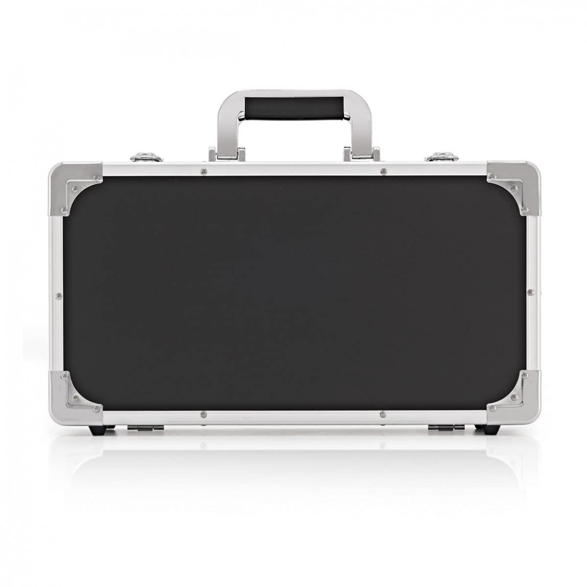 Gear4Music Guitar Pedal Board Flight Case | Für 5-8 Pedale geeignet, Schaumstoffinneres, ABS-Konstruktion mit Metallkanten, abnehmbarer Deckel