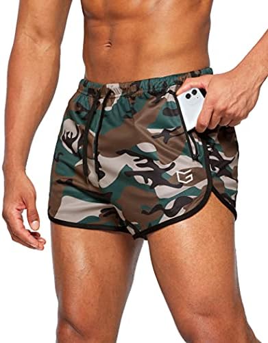 G Gradual Men's Running Shorts 3" Gym with Zipper Pockets