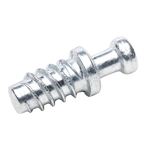 20 Pack Screw-in Dowel Furniture Connector, Zinc, 7/16