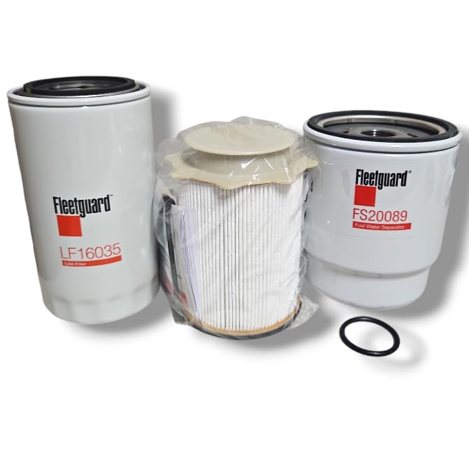 FS20089 - FS53000 - LF16035 Maintenance Filter Kit Compatible with Dodge Ram 6.7L Diesel (2013-2018) 2500 3500 4500 5500 Replaces Part Number 68197867AB - 68065608AB - 4378319