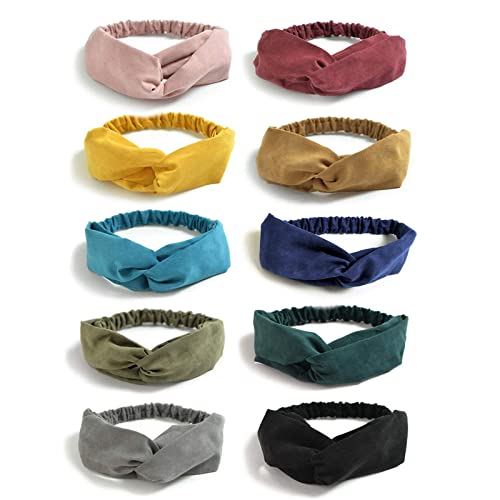 Lot de 10 bandeaux pour femme avec imprimé floral vintage Cover