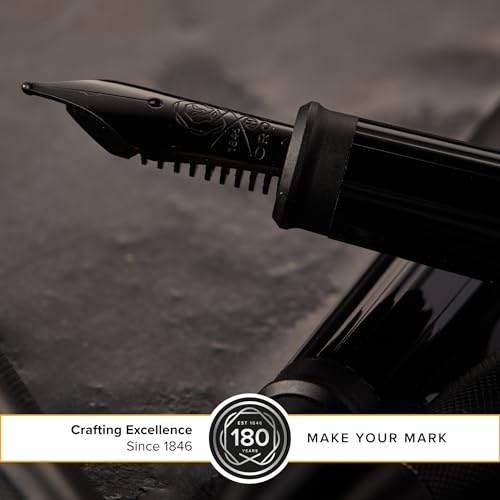 Image of Cross Century 2 Black micro knurl Fountain pen (fine) with matte black PVD trim in luxury gift box