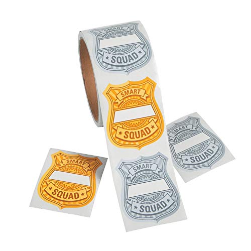 Fun Express - Learning Police Badge Labels - Stationery - Stickers - Stickers - Roll - 1 Piece