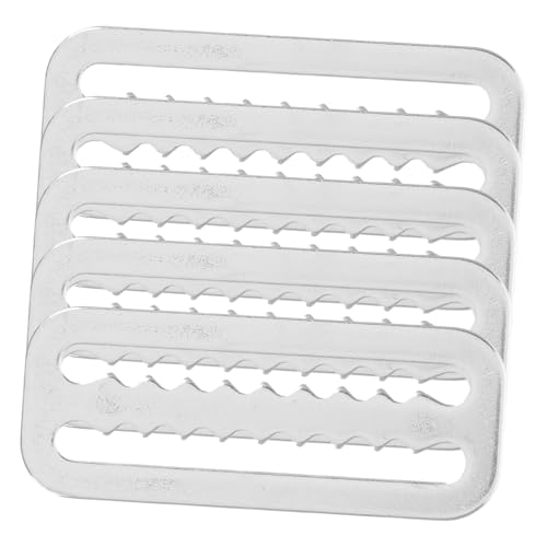 KESYOO 5Pcs Stainless Steel Diving Weight Belt Buckle Serrated Design Webbing Retainer for Scuba Diving and Outdoor Activities Secure Grip and Wide Compatibility