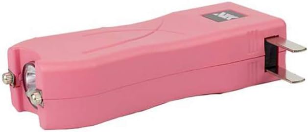 Pink Max Energy Rechargeable Stun Gun with LED Flashlight