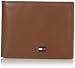 Tommy Hilfiger Men's Leather Passcase Wallet,Tan