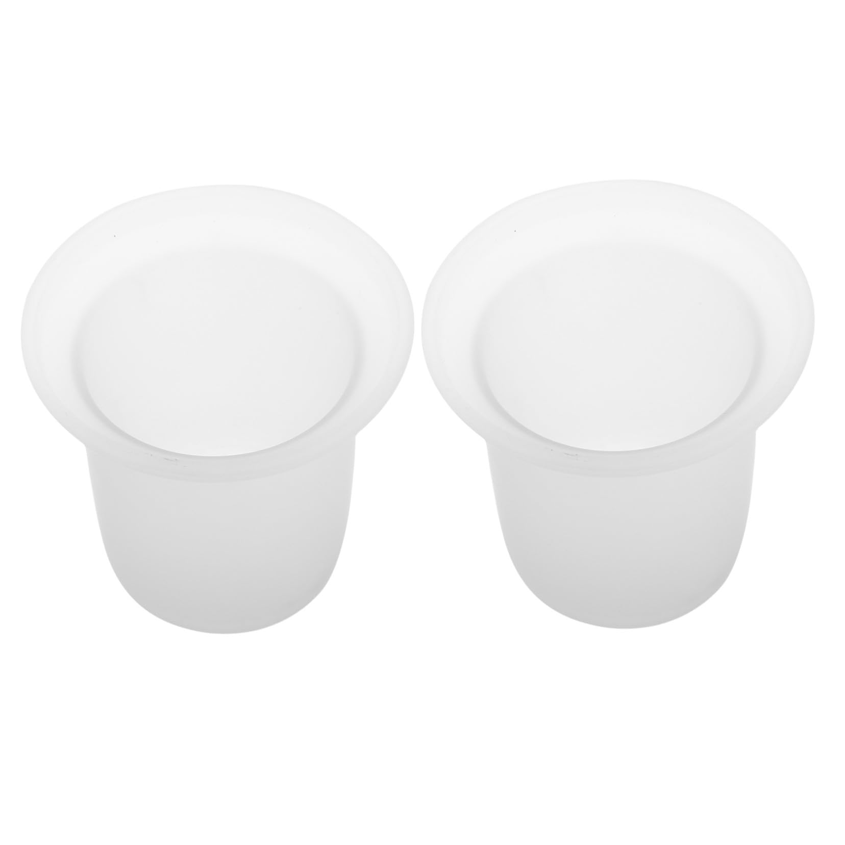 Porte-brosses WC compact avec gobelets en verre dépoli STOBAZA