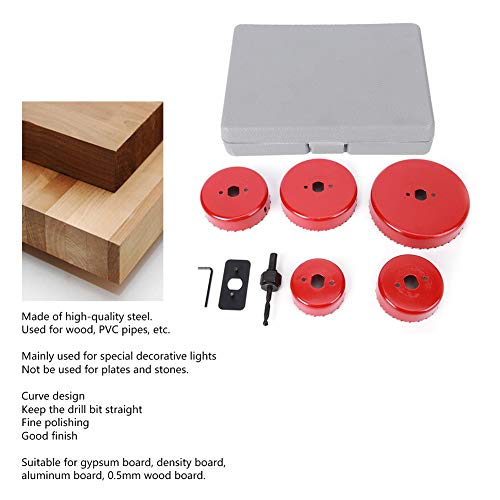 Set 9 Piezas Brocas Sierra para Madera y PVC miniatura 6