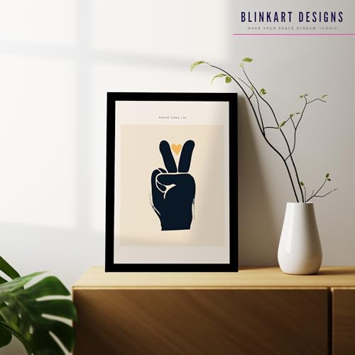 Image of BLINKART Trendy Abstract Wall Art Painting Print Design | Aesthetic Wall Decor Photo Artwork Frame Decoration Hanging For Home Bedroom Living Room Office Wall Decor | T067 | 13x10 Inches