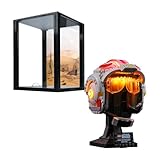 BRIKSMAX Acrylic Display Case&Led Lighting Kit for Lego Luke Skywalker Helmet- Not Include The Lego Set
