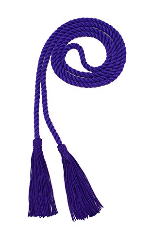 Image of Graduation Honor Cord - Purple - Every School Color Available - Made in USA