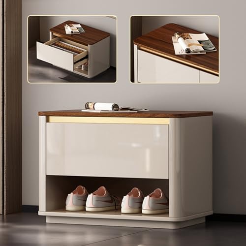 Meuble à chaussures de 50 cm avec assise confortable pour une entrée ordonnée