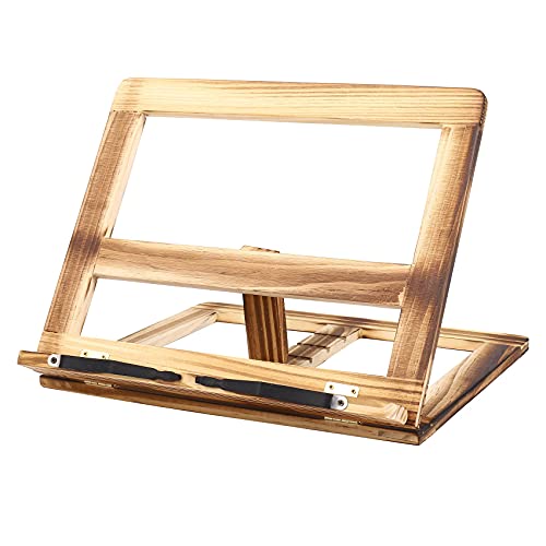 MARKELL Soporte Plegable de Libro de Recetas, de Madera de la Lectura de Marco, Soporte de Tableta de PC