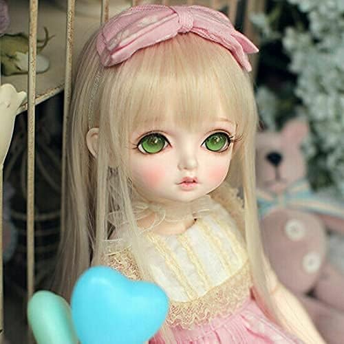 14 BJD Muñeca Niñas Ojos Cara Maquillaje Ropa Peluca Cabello Resina Juguetes Muñecas Set Completo