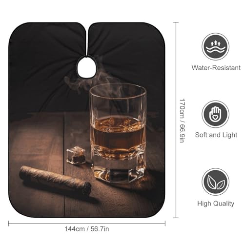 Capa para Corte de Pelo 66.9 x 56.7 Pulgadas Ajustable miniatura 2