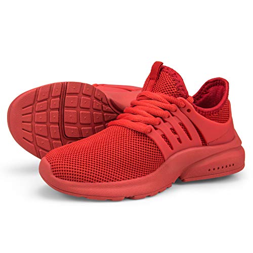 Troadlop Girls Shoes Lightweight Casual Walking Sneakers For Boy Red Size 2 M Us Little Kid #TOP7