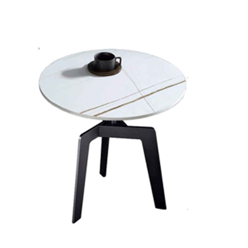 Table basse industrielle en marbre blanc pour salon et réception