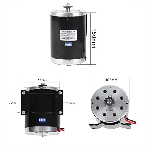E-skuter/Rc silnik elektryczny z mocowaniem 48 V - 1000 W - 2800 RPM - MY1020