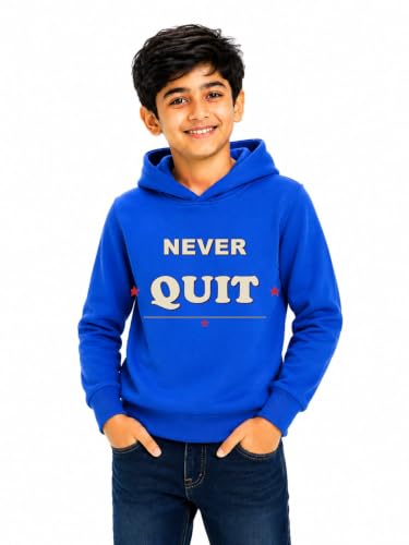 Image of Boys Hooded Sweatshirt | Cotton Blend Full Sleeve Hoodie for Boys