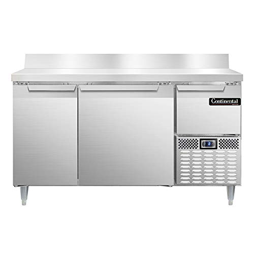 Continental Refrigerator DLFA60-SS-BS Designer Line Freezer Base Worktop Unit, 60
