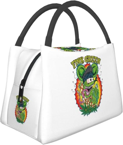 ラット フィンク (1) ランチバッグ 保冷バッグ 弁当バッグ 大容量 おしゃれ 持ち運び便利 ソフトクーラー 買い物袋 ミニトートバッグ 通勤 通校 旅行 ピクニック かわいい プレゼント