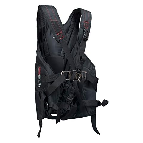 GUL Stokes Trapeze Harness in Schwarz - Unisex - Breittragende Spreizstange - Gepolsterte Seiten Cover