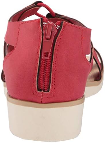 Easy Street Women's Wedge Sandal, Red, 12 Wide | Image 2