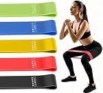 Resistance Loop Exercise Bands Exercise Bands for Home Fitness, Stretching, Strength Training, Physical Therapy,Elastic Workout Bands for Women Men Kids, Set of 5