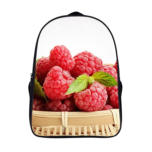 Sac d'école 3D cool cartable mode framboise grand volume pour fille et garçon