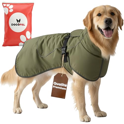 DOGOPAL Manteau Chien Imperméable et Coupe-Vent, Doublure Polaire Chaude, Manteau d’Hiver Réfléchissant Respirant, Grande Taille et Petit, Parfait pour Temps Froid...
