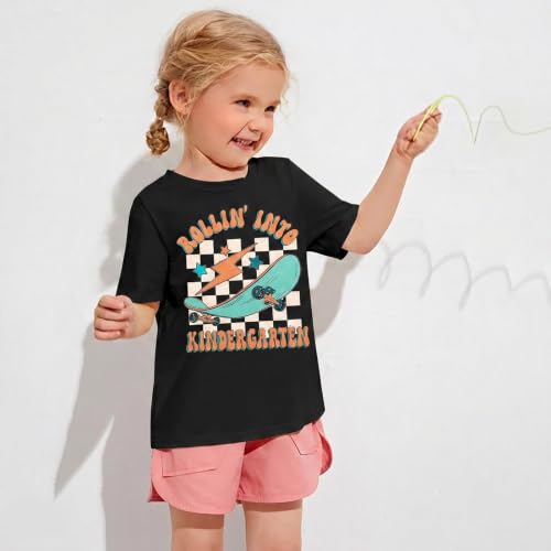 Image of Rollin Into Kindergarten Shirt Boys Girls First Day of Kindergarten Shirts