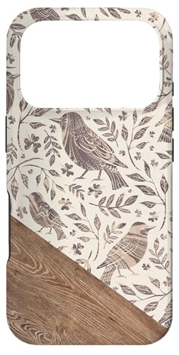 Boho Bird Leaf Floral Folk Pattern Nature Autumn Case for iPhone 17 Pro