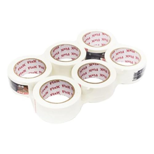 GREATOYAR Pack 6 Rollos Cinta Embalar, Cinta Embalaje, Cinta Adhesiva para Embalar Mudanza y Almacenamiento, Cajas y Paquetes, Longitud 40 Metros, Color Blanco, 6 Rollos