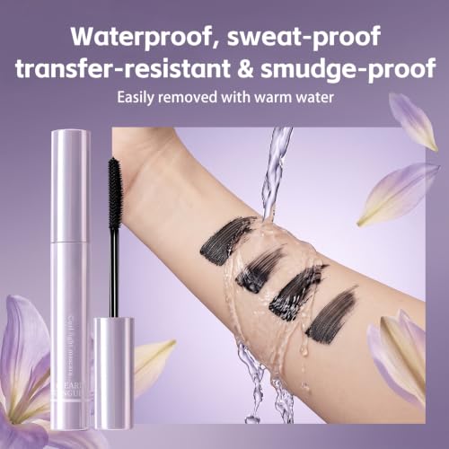 Image of Mascara for Older Women, 2026 New Curl Lightweight Tubing Mascara, Waterproof Fiber Mascara for Long-Lasting Volume amd Length Lashes, Quick-Dry and Smudge Proof, Black, 1 Pcs