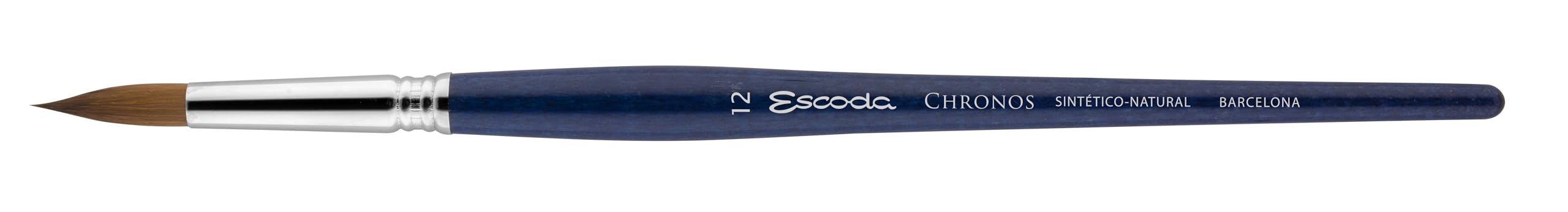 Escoda Chronos Series Professionelles Künstler-Aquarell-Pinsel-Set, Kunstfaser-Mix, 4-teiliges Set